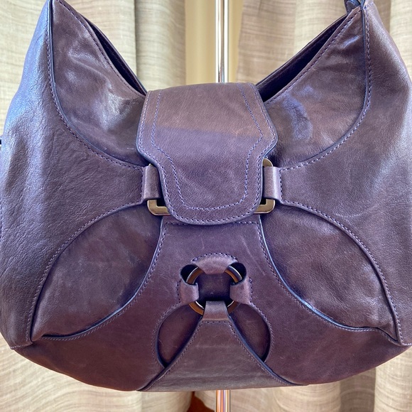 Andrew Marc Leather Shoulder Bag - Picture 2 of 13